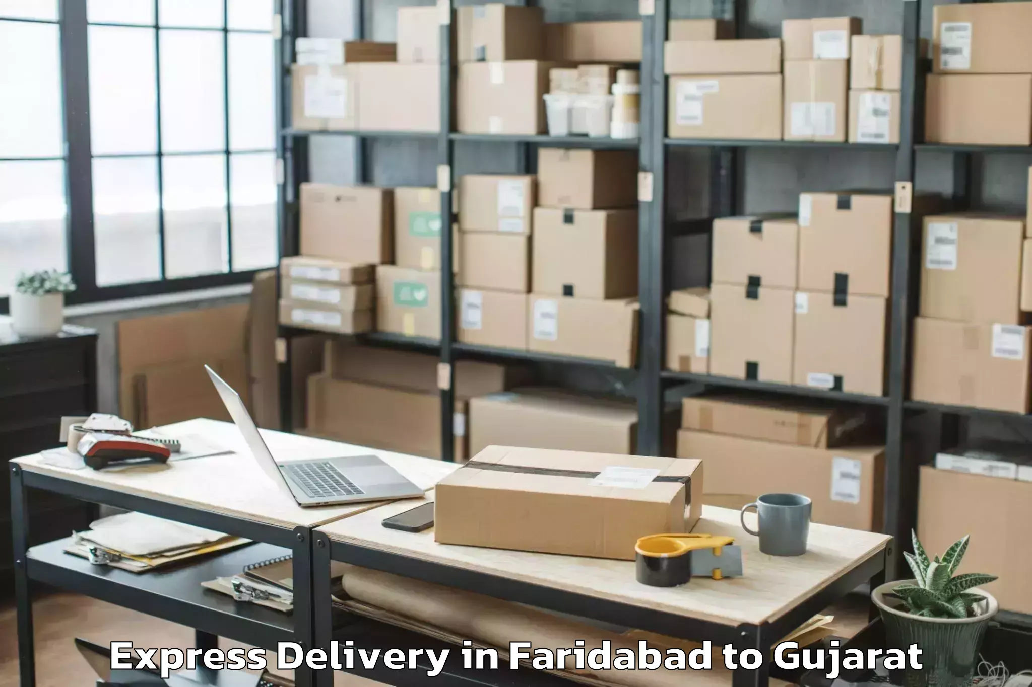 Book Your Faridabad to Vyara Express Delivery Today